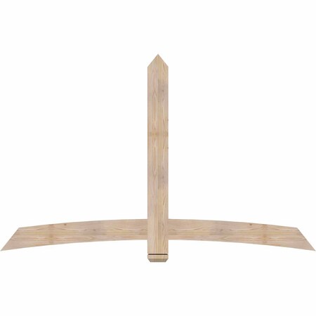 Ekena Millwork Bellingham Smooth Timber Gable Bracket, Douglas Fir, 84"W x 53"H x 1 1/2"D x 5 1/2"F, 15/12 Pitch GBW084X53X0206BEL00SDF